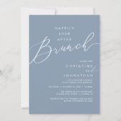 Happily Ever After Dinner Wedding Reception Dinner Einladung (Vorderseite)