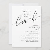 Happily Ever After Dinner Wedding Reception Dinner Einladung (Vorderseite)