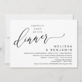 Happily Ever After Dinner Wedding Romantic Party Einladung (Vorderseite)