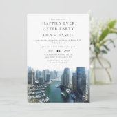Happily Ever After Dubai-Hochzeit Einladung (Stehend Vorderseite)