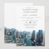 Happily Ever After Dubai-Hochzeit Einladung (Vorne/Hinten)
