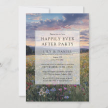 Happily Ever After Floral Wildblumen-Hochzeit