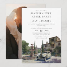 Happily Ever After Foto Hochzeit auf einem alten L
