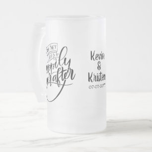 Happily Ever After Hochzeit Mattglas Bierglas