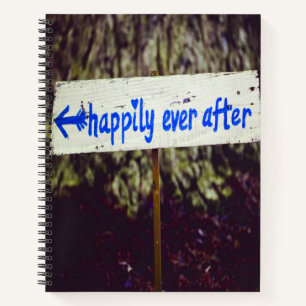 Happily Ever After Hochzeitsdekoration Notizblock
