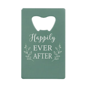„Happily Ever After“-Hochzeitsdesign – Elegant  Geldbeutel Flaschenöffner