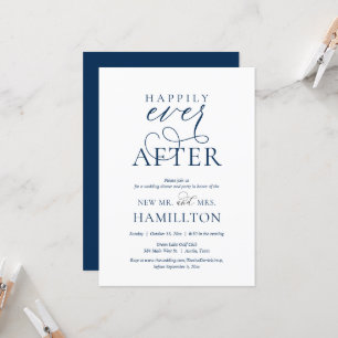 Happily Ever After Hochzeitsdinner und Party Einladung