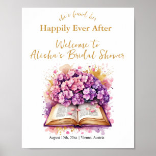Happily Ever After Hortensien-Brautdusche Poster