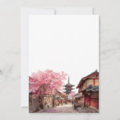 Happily Ever After Kyoto Japan Wedding Einladung (Rückseite)