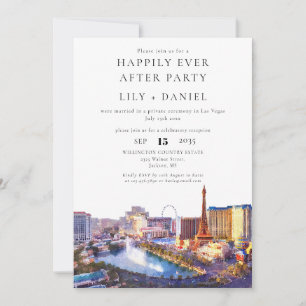 Happily Ever After Las Vegas-Hochzeit Einladung