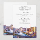 Happily Ever After Las Vegas-Hochzeit Einladung (Vorne/Hinten)