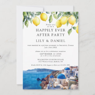 Happily Ever After Lemons Santorini Griechenland H Einladung