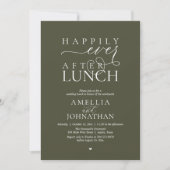 Happily Ever After Lunch Moderne Flitterwochen ohn Einladung (Vorderseite)