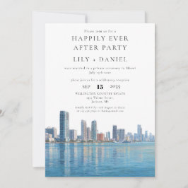 Happily Ever After Miami-Hochzeit Einladung