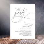 Happily Ever After Modern Elegant Wedding Dinner Einladung<br><div class="desc">Celebrate your love story with this elegant minimalist wedding invitation, designed with a refined sans font paired with delicate romantic elegant handwritten script. Perfect for couples who love modern romance, soft neutrals, and timeless typography, "happily ever after party". Perfect for couples extending their joyous occasion, this invitation exudes sophistication with...</div>
