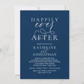 Happily Ever After, Modern Wedding Reception Einladung (Vorderseite)