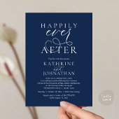 Happily Ever After, Modern Wedding Reception Einladung