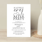 Happily Ever After Party, Classy Wedding Reception Einladung