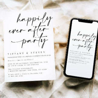 Happily Ever After Party Einladung Empfang Teil