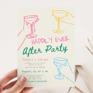 Happily Ever After Party Einladung, Empfangspar Einladung