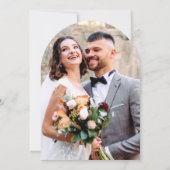 Happily Ever After Party Elopement Photo Arch Einladung (Rückseite)