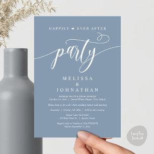 Happily Ever After Party, Hochzeitsdinner Tanzvera Einladung