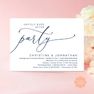 Happily Ever After Party, Hochzeitsdinner Tanzvera Einladung