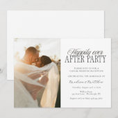 Happily Ever After Party Hochzeitsempfang Einladung (Vorne/Hinten)