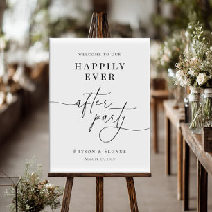 Happily Ever After Party Hochzeitsempfang Poster