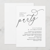 Happily Ever After Party, Moderner Romantischer Ab Einladung (Vorne/Hinten)