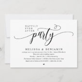 Happily Ever After Party, Rezeption Moderne Minmal Einladung (Vorderseite)