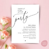 Happily Ever After Party Romance Wedding Reception Einladung