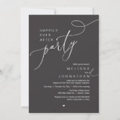 Happily Ever After Party, Romantic Wedding Dinner Einladung (Vorderseite)