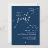 Happily Ever After Party, Romantic Wedding Dinner Einladung (Vorderseite)