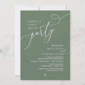 Happily Ever After Party, Romantic Wedding Dinner Einladung (Vorderseite)