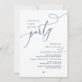 Happily Ever After Party, Romantic Wedding Dinner Einladung (Vorderseite)