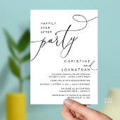 Happily Ever After Party Romantic Weds Reception Einladung