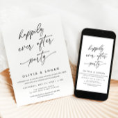 Happily Ever After Party Script Wedding Elopement Einladung