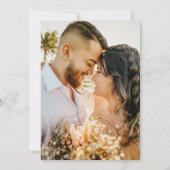 Happily Ever After Party Script Wedding Elopement Einladung (Rückseite)