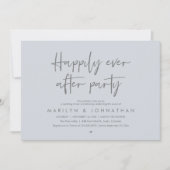 Happily Ever After Party, Wedding Dinner Dancing Einladung (Vorderseite)