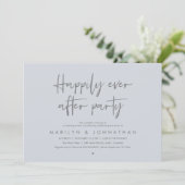 Happily Ever After Party, Wedding Dinner Dancing Einladung (Stehend Vorderseite)