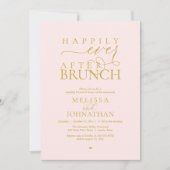 Happily Ever After Party Wedding Elopement Dinner Einladung (Vorderseite)