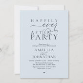 Happily Ever After Party Wedding Elopement Dinner Einladung (Vorderseite)