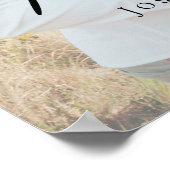 Happily Ever After Party Welcome photo wedding Poster (Ecke)