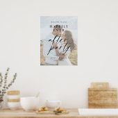 Happily Ever After Party Welcome photo wedding Poster (Küche)