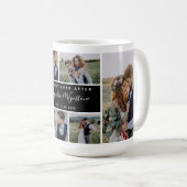 Happily Ever After Photo Collage Wedding Keepsake Kaffeetasse (VorderseiteRechts)