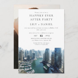 Happily Ever After Photo Dubai Wedding Einladung