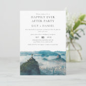 Happily Ever After Photo Rio de Janeiro Wedding Einladung (Stehend Vorderseite)
