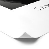 Happily Ever After Photo Welcome wedding Poster (Ecke)