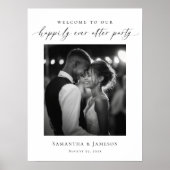 Happily Ever After Photo Welcome wedding Poster (Vorne)